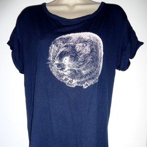 NWOT-Navy-FRENCH CONNECTION jersey size M